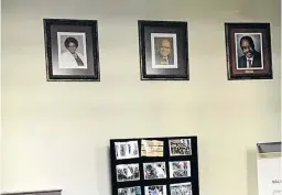  ??  ?? The KZN legislatur­e wall right now – no Cyril Ramaphosa