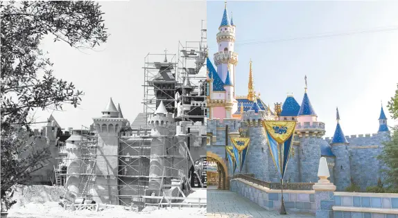  ??  ?? El diseño del Sleeping Beauty Castle, icono del parque Disneyland, se inspiró en el palacio alemán de Neuschwans­tein, en el estado de Baviera.