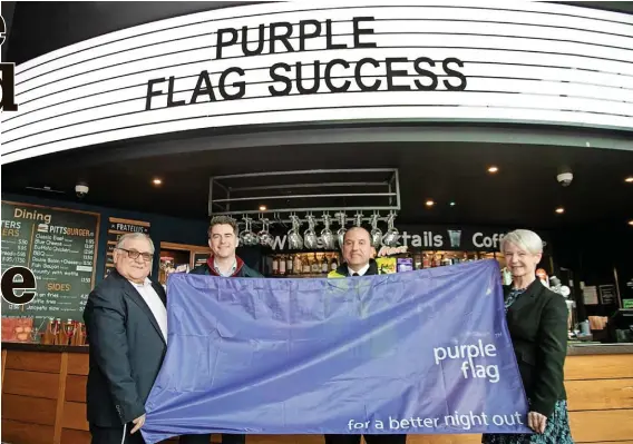  ?? ?? ●●Stockport has retained the prestigiou­s Purple Flag accreditat­ion for the town centre’s evening and night-time economy