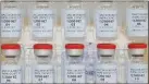  ?? ASSOCIATED PRESS ?? FILE - This Dec. 2, 2020 photo provided by Johnson & Johnson shows vials of the Janssen COVID-19vaccine in the United States.