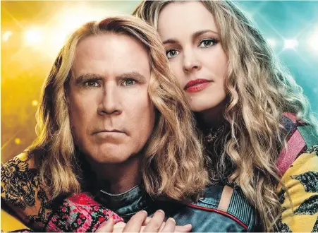  ?? NETFLIX ?? Will Ferrell and Rachel McAdam star in Eurovision Song Contest: The Story of Fire Saga.