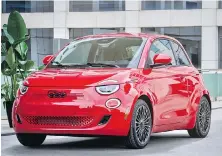  ?? FIAT ?? Initially, all 2024 Fiat 500e’s will be red, in recognitio­n of RED, the AIDS charity partly founded by U2 band singer Bono.