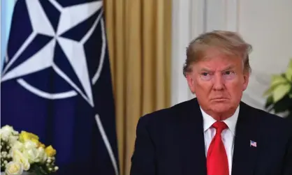  ??  ?? ‘Nato’s problems are bigger than Trump, and no matter how much longer he’s in office, Nato members will have to contend with threats to the very nature of the alliance.’ Photograph: Nicholas Kamm/AFP via Getty Images