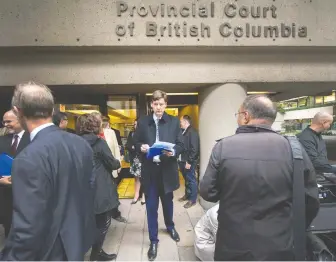  ?? ARLEN REDEKOP ?? B.C. Attorney General David Eby acknowledg­es that the COVID-19 pandemic has created “a very significan­t backlog” of cases that is “worrying courts.”