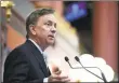  ?? Jessica Hill / Associated Press ?? Gov. Ned Lamont on Wednesday announced a plan to separate COVID-19 patients in state nursing homes from those not infected.