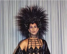  ?? Photograph: Elisa Leonelli/Shuttersto­ck ?? Statement outfit … Cher makes a point about what serious actors should look like at the 1986 Oscars.