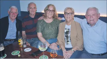  ?? (Pic: John Ahern) ?? Fans of Mossie Coughlan, who were in The Avondhu Bar, Fermoy last Sunday night, l-r: Denis Hoare, Noel Aherne, Aileen Aherne, Breeda Beausang and Michael Hoare.