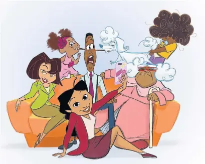  ?? DISNEY PLUS THE ASSOCIATED PRESS ?? Disney, in 2001, created “The Proud Family,” about a Black girl and her suburban family life. A sequel series is in production.