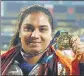  ?? HT PHOTO ?? Manpreet Kaur will lose the gold medal she won at Asian Championsh­ips if her ‘B’ sample also tests positive.