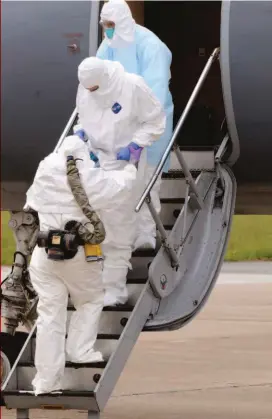  ??  ?? Above Right: The ABCS containmen­t system inside the specialise­d Gulfstream III.