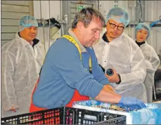  ?? 06_a38LFO_Chinese27 ?? Watching intently as the purified oysters are checked and packed for despatch.