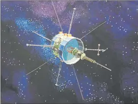  ?? COURTESY NASA ?? Artist’s concept image of Internatio­n Sun-Earth Explorer-3 spacecraft.