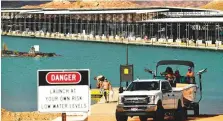  ?? AFP ?? Lake Mead Marina on the Colorado River in Boulder City, Nevada. A worsening drought has revealed a four-decadeold body dumped in the US lake, police said.