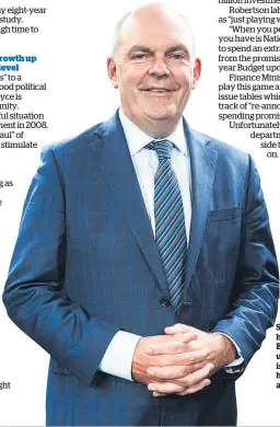  ?? Picture / Nick Reed ?? Steven Joyce has had eight years as Bill English’s understudy which is long enough to have come up with a plan.