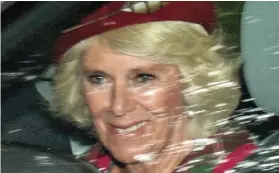  ??  ?? Ratings slump: Camilla attended church with Charles yesterday Continued from Page One