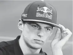  ??  ?? Toro Rosso Formula One driver Max Verstappen of the Netherland­s attends a news conference in Suzuka, Japanahead of Sunday’s Japanese F1 Grand Prix in this Sept 24, 2015 file photo. — Reuters photo