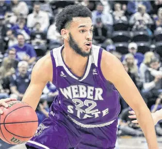  ?? WEBER STATE ATHLETICS ?? Ryan Richardson (22) was named to the Big Sky All-conference team during his senior season at Weber State University.