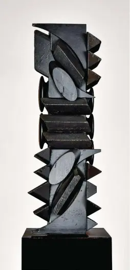  ??  ?? Louise Nevelson (1899-1988), Young
Tree XXIV, 1971. Wood Assemblage and paint, 19¾ x 6¾ x 5¾ in.