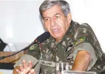  ?? REPRODUÇÃO / WIKIPEDIA ?? General Augusto Heleno: ex-chefe da missão brasileira no Haiti