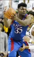  ?? Associated Press ?? Kansas center Udoka Azubuike had 23 points and 19 rebounds Saturday.