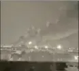  ?? AP ?? ■ Saudi Arabia’s Abqaiq oil processing facility on fire, September 14