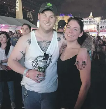  ?? FACEBOOK ?? Jordan McIldoon, 23, of Maple Ridge was one of 59 people shot dead Sunday in Las Vegas, where he was attending the Route 91 Harvest country music festival with his girlfriend Amber Bereza.