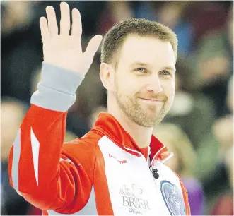  ?? ASHLEY FRASER, FILE ?? Brad Gushue’s rink comes into the Brier ranked No. 1 in the CTRS standings.