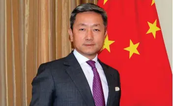  ??  ?? Zhang Yiming, Chinese ambassador to Namibia