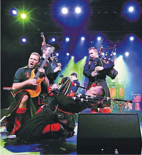  ??  ?? The Red Hot Chilli Pipers are set to appear in Dunfermlin­e.