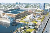  ?? BROWARD COUNTY/COURTESY ?? Broward’s plans for a new convention center are growing — as is its expected cost. The total project, including hotel, is now estimated to cost $1.07 billion.