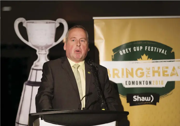  ?? GreG Southam ?? Outgoing Eskimos president and chief executive Len Rhodes says he is leaving the post he has held for the last seven years at the right time.