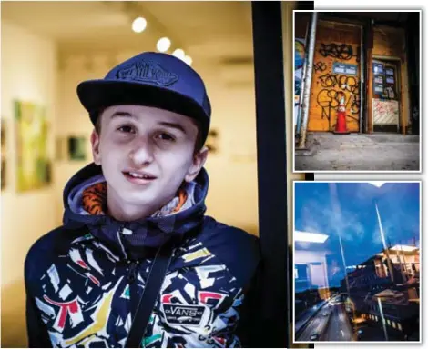  ??  ?? SIKTAR HÖGT. Markus Lindström är 14 år men har redan haft flera fotoutstäl­lningar runt om i världen.