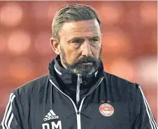  ??  ?? Aberdeen manager Derek McInnes.