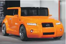  ?? STAN HONDA/AFP/ GETTY IMAGES ?? The Scion Hako Coupe concept car — unveiled at the 2008 New York Auto Show — never made it to production.