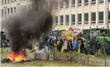  ?? ?? Chaos on the streets of Brussels and other European capitals have scared lawmakers into backtracki­ng on a raft of EU environmen­tal legislatio­n