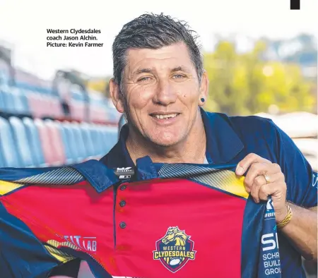  ?? Picture: Kevin Farmer ?? Western Clydesdale­s coach Jason Alchin.