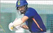  ?? HT PHOTO ?? Cheteshwar Pujara during nets in Lucknow on Monday.