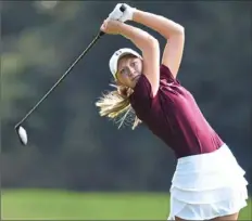  ?? Pam Panchak/ Post- Gazette ?? Now recovered from shoulder surgery, Uniontown's Adena Rugola is ready for another shot at the WPIAL championsh­ip.