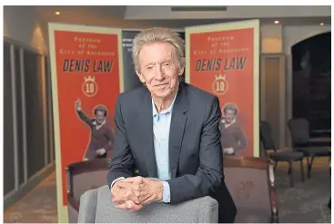  ??  ?? PRAISED: Former Manchester United and Scotland player Denis Law pictured in 2017.