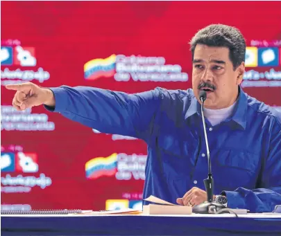  ?? Reuters ?? El mandatario chavista llamó a fortalecer anteayer la alianza bolivarian­a