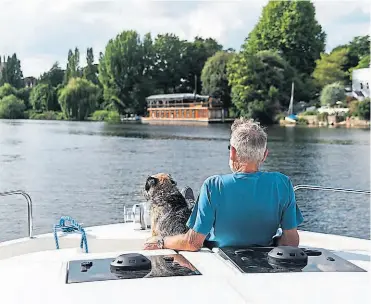  ?? PHOTO SUPPLIED ?? There has been a surge of interest for boating on the River Thames.