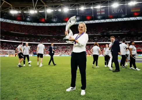  ?? (The FA via Getty) ?? Sarina Wiegman’s vision with the Eng l and team is unmatched e l sewhere