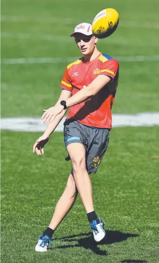  ?? Picture: AAP ?? Max Spencer is determined to rack up AFL game time to finish the year.