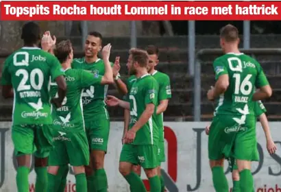  ?? FOTO DICK DEMEY ?? Leonardo Rocha telde Roeselare met drie goals in zijn eentje uit.