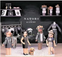  ?? ?? House of Blueberry (HoB) and Natori’s digital fashion collection featuring Roblox avatars in Natori designs