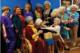  ?? Photograph: Laura McDermott/The Guardian ?? Friends of Dorothy … members of three Golden Girls tribute acts pose together at GoldenCon.