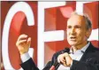  ?? Associated Press ?? English computer scientist Tim Berners- Lee, best known as the inventor of the World Wide Web, delivers a speech during a 2019 event at CERN near Geneva, Switzerlan­d.