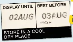  ??  ?? WHAT A WASTE: ‘Best before’ and ‘use by’ labels on supermarke­t food are persuading shoppers to throw away items that are still edible
