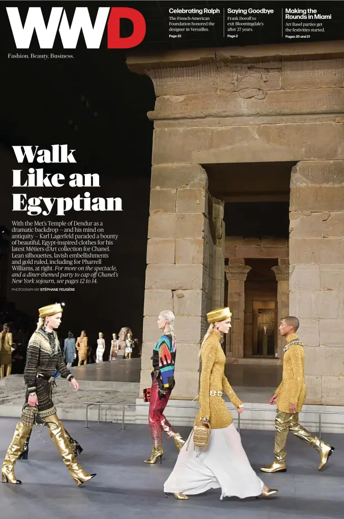 Chanel's Egyptian-themed catwalk loops The Met's Temple of Dendur