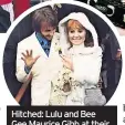  ?? ?? Hitched: Lulu and Bee Gee Maurice Gibb at their wedding in February 1969